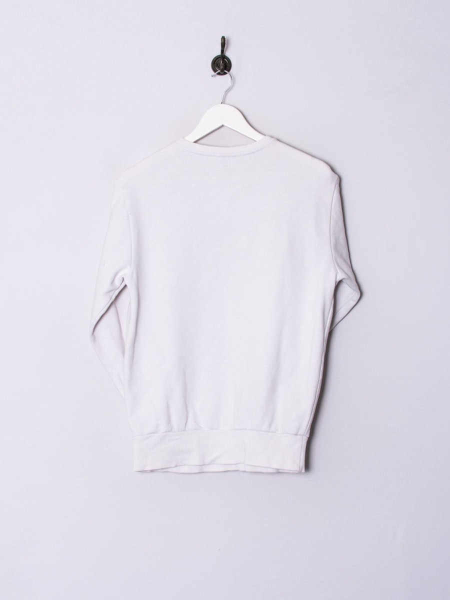 Impalavintage Ellesse White Ii Sweatshirt New