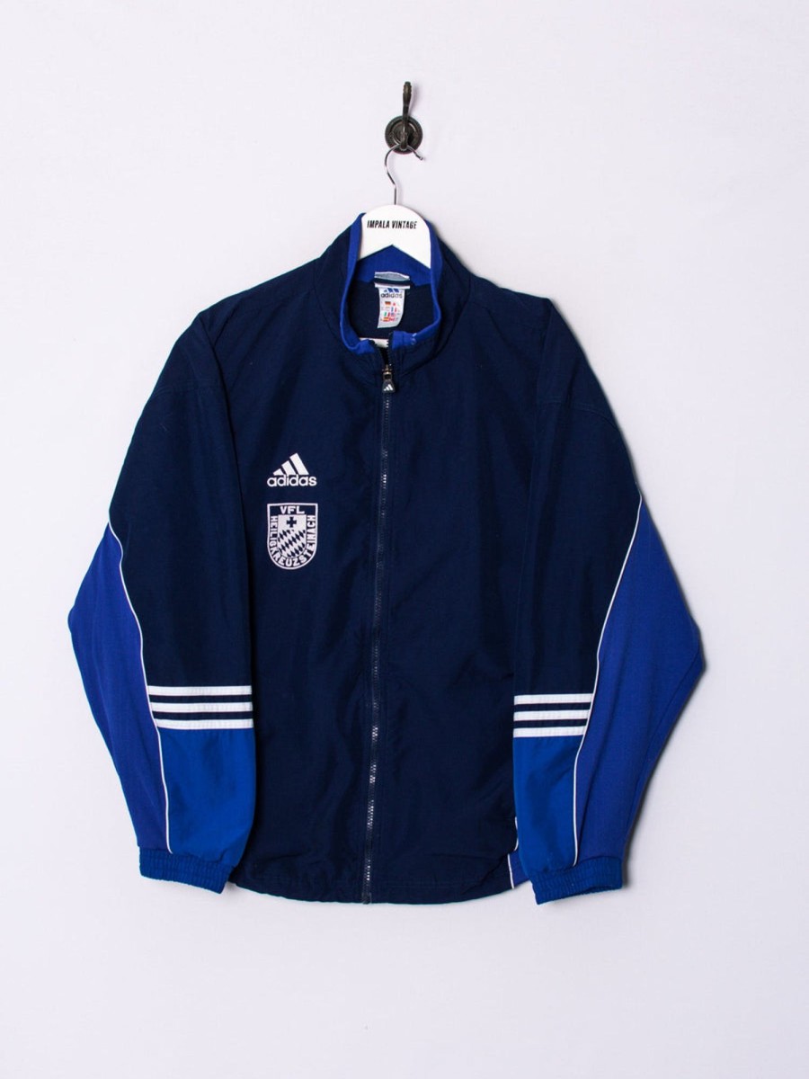 Impalavintage Adidas Blue Track Jacket Clearance