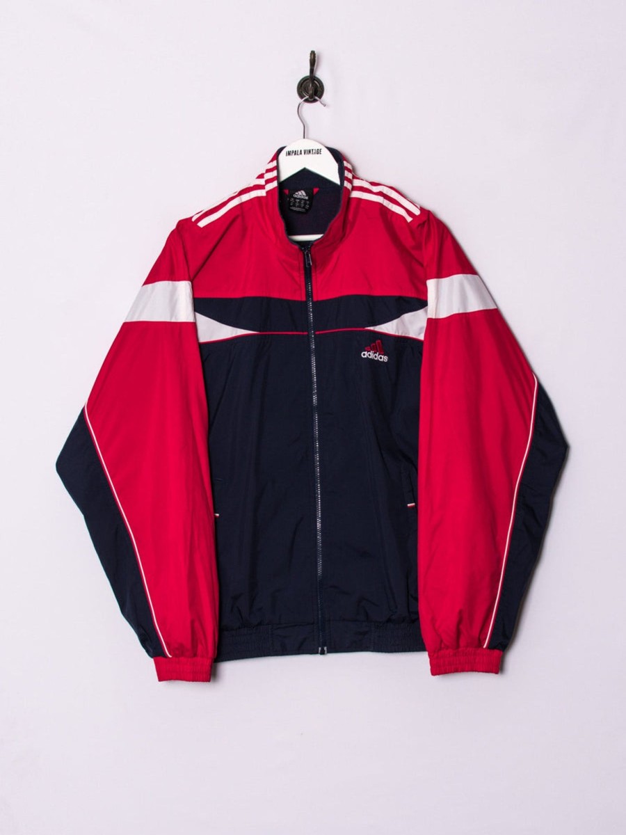 Impalavintage Adidas Blue & Red Track Jacket Clearance