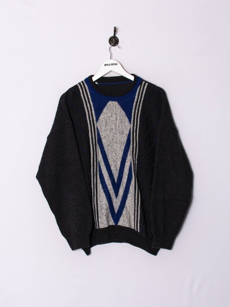 Impalavintage Blue V Ii Sweater Best