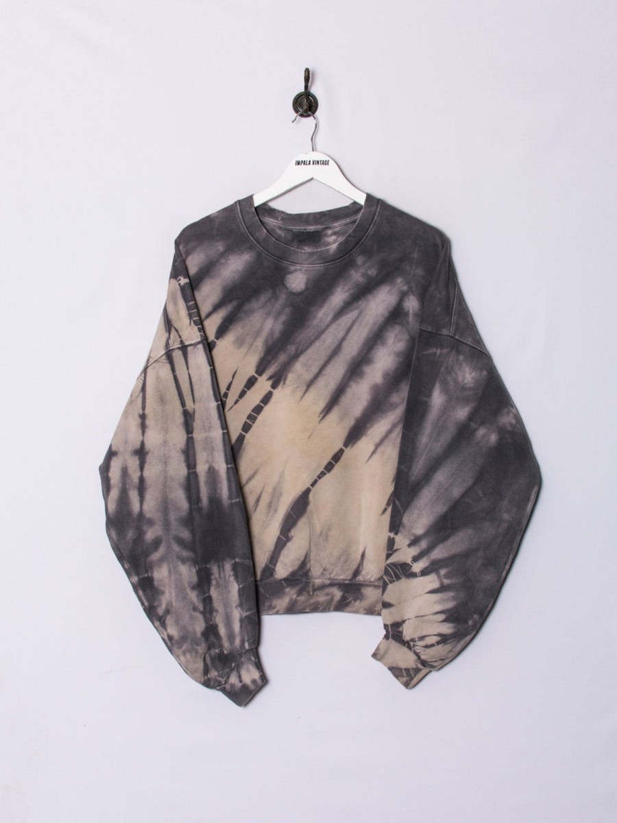 Impalavintage Grey Tie Dye Sweatshirt Hot