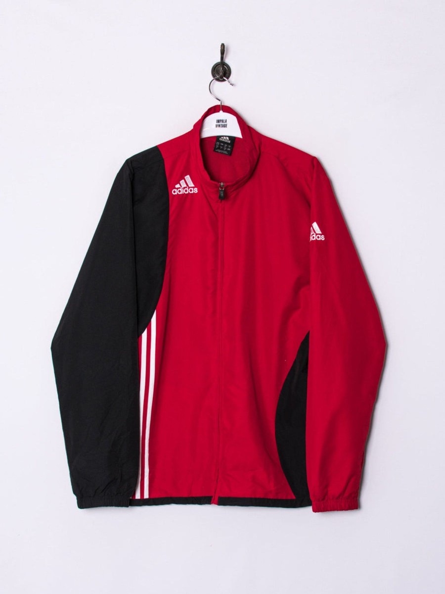 Impalavintage Adidas Red & Black Light Jacket Clearance