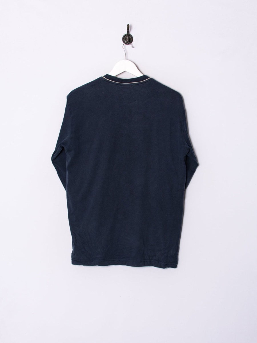 Impalavintage Fila Navy Blue Navy Blue Long Sleeve Tee Best