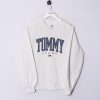 Impalavintage Tommy Hilfiger Jeans White Ii Sweatshirt New