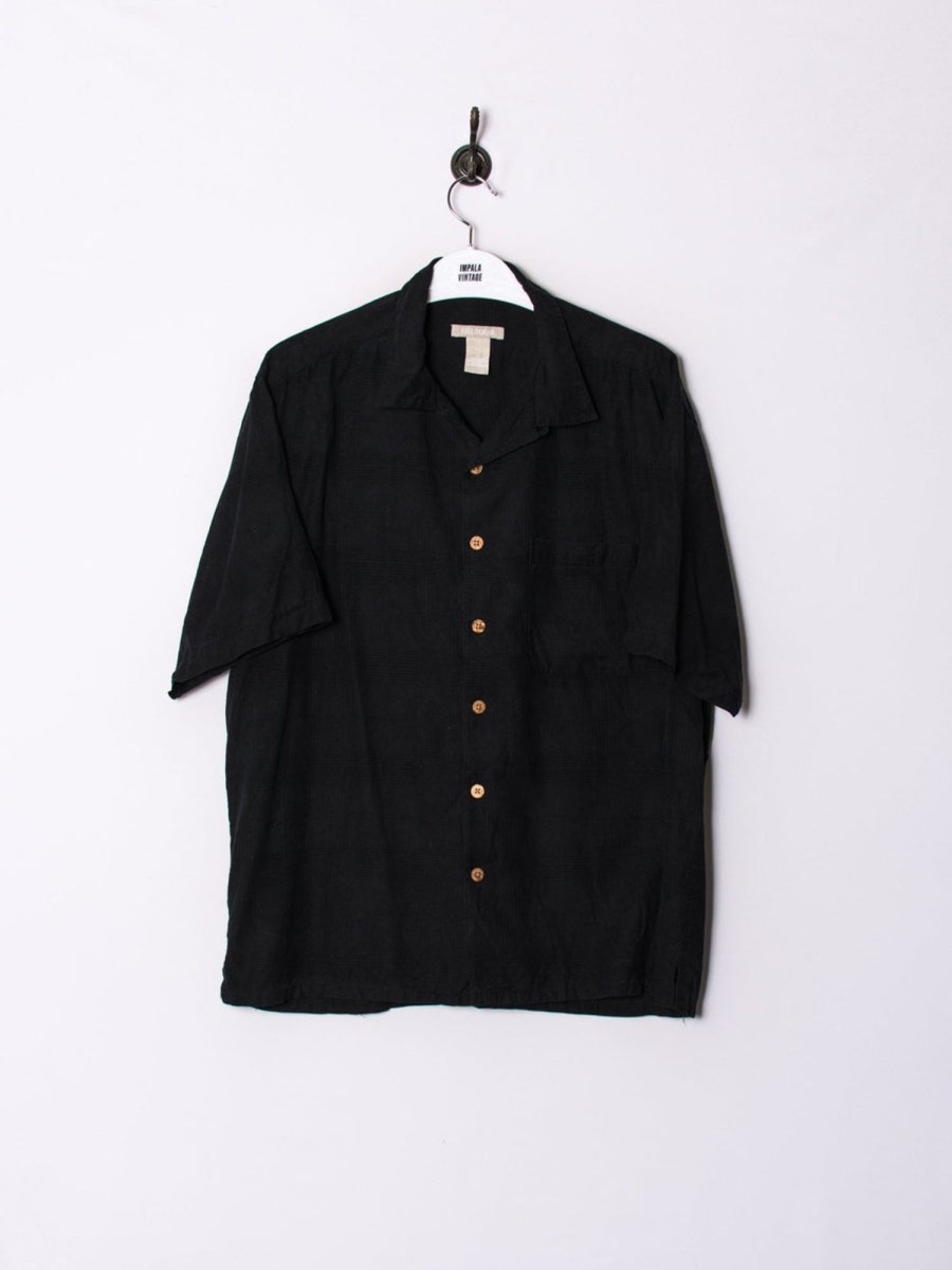 Impalavintage Field Gear Silk Black Shirt Clearance