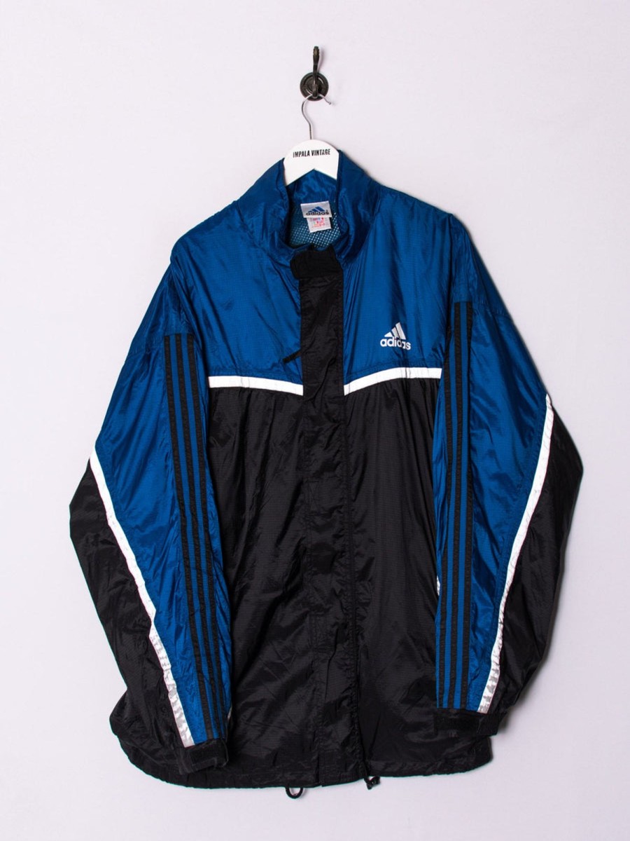 Impalavintage Adidas Black & Blue Light Jacket Best