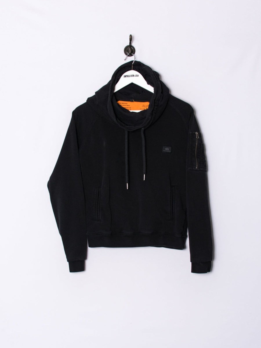 Impalavintage Alpha Industries Black Hoodie Clearance