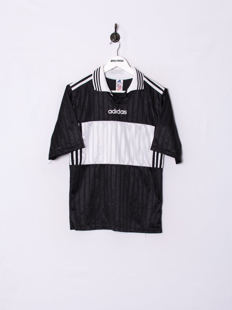 Impalavintage Adidas Black & White Retro "10" Jersey Clearance