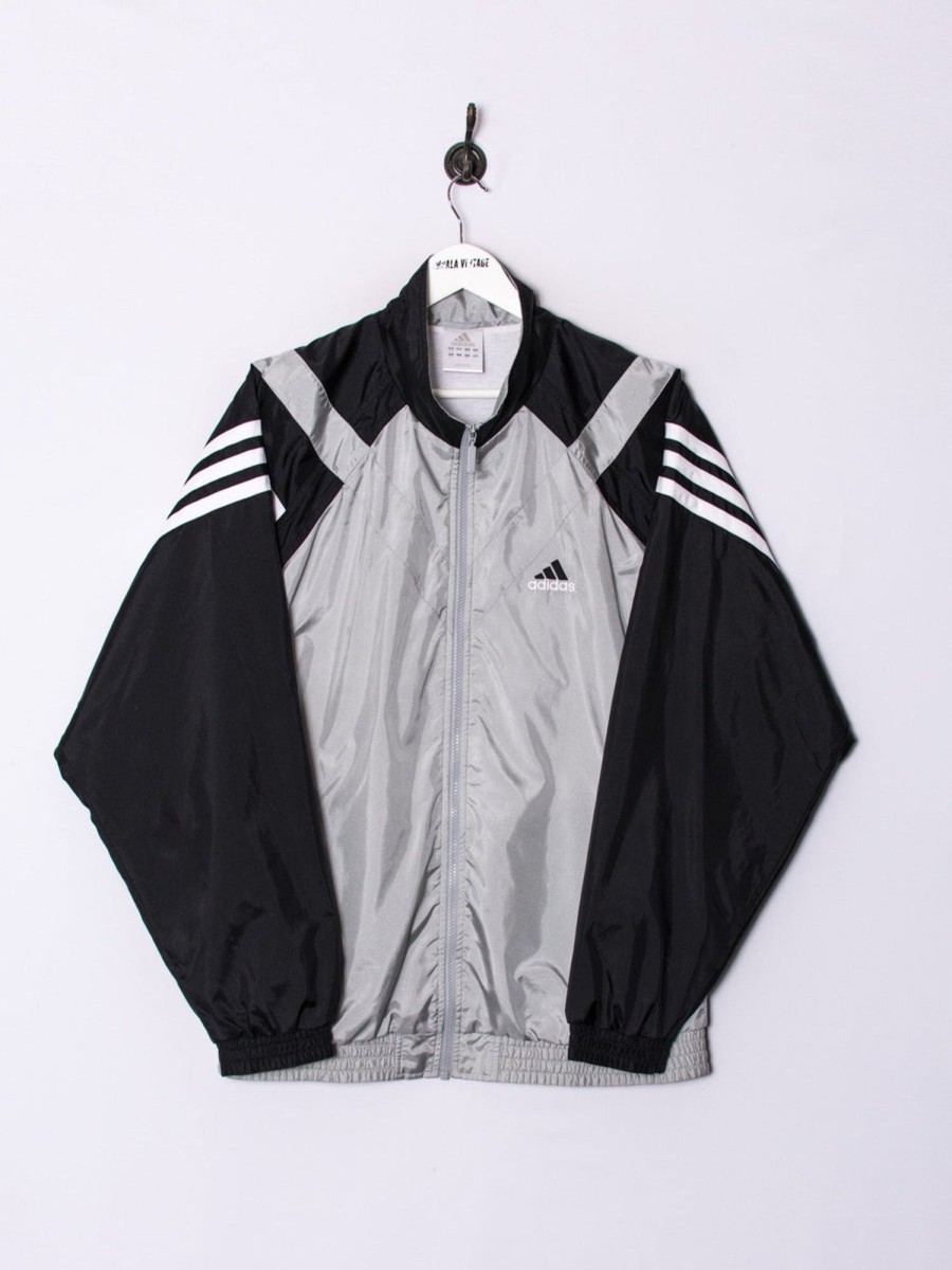 Impalavintage Adidas Grey Ii Shell Jacket Hot