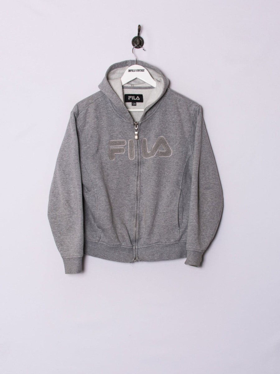 Impalavintage Fila Ii Zipper Hoodie Hot