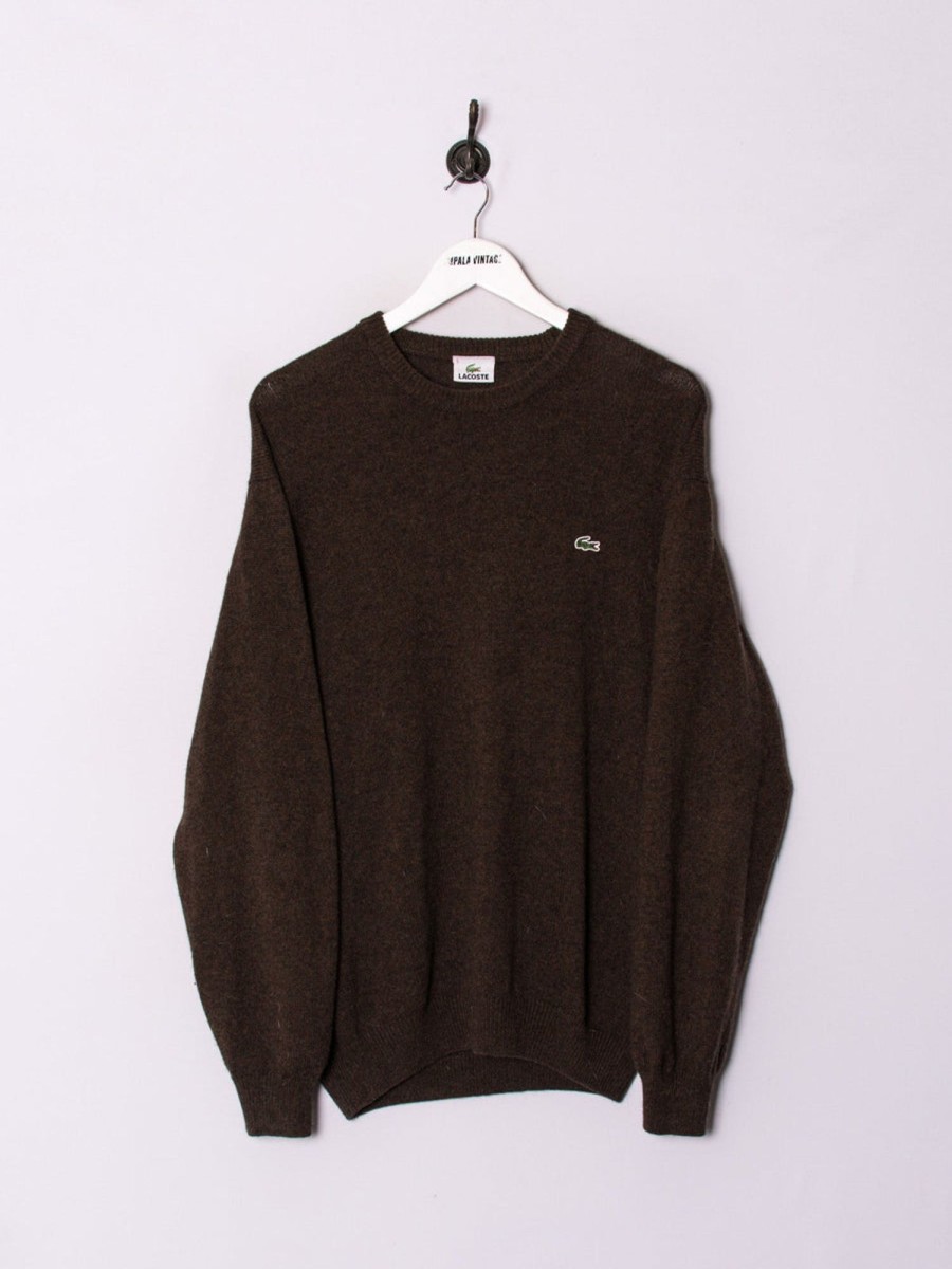 Impalavintage Lacoste Brown Sweater Clearance