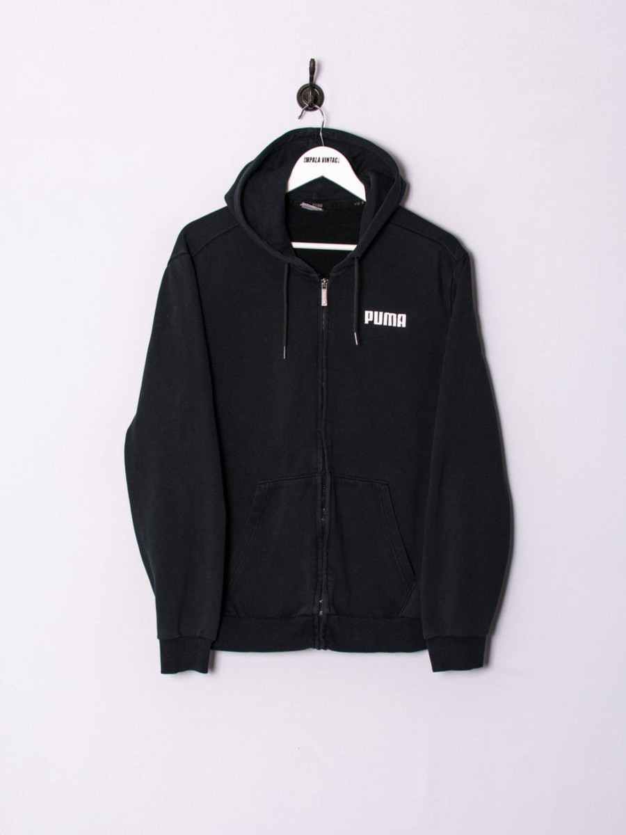 Impalavintage Puma Black Zipper Hoodie New