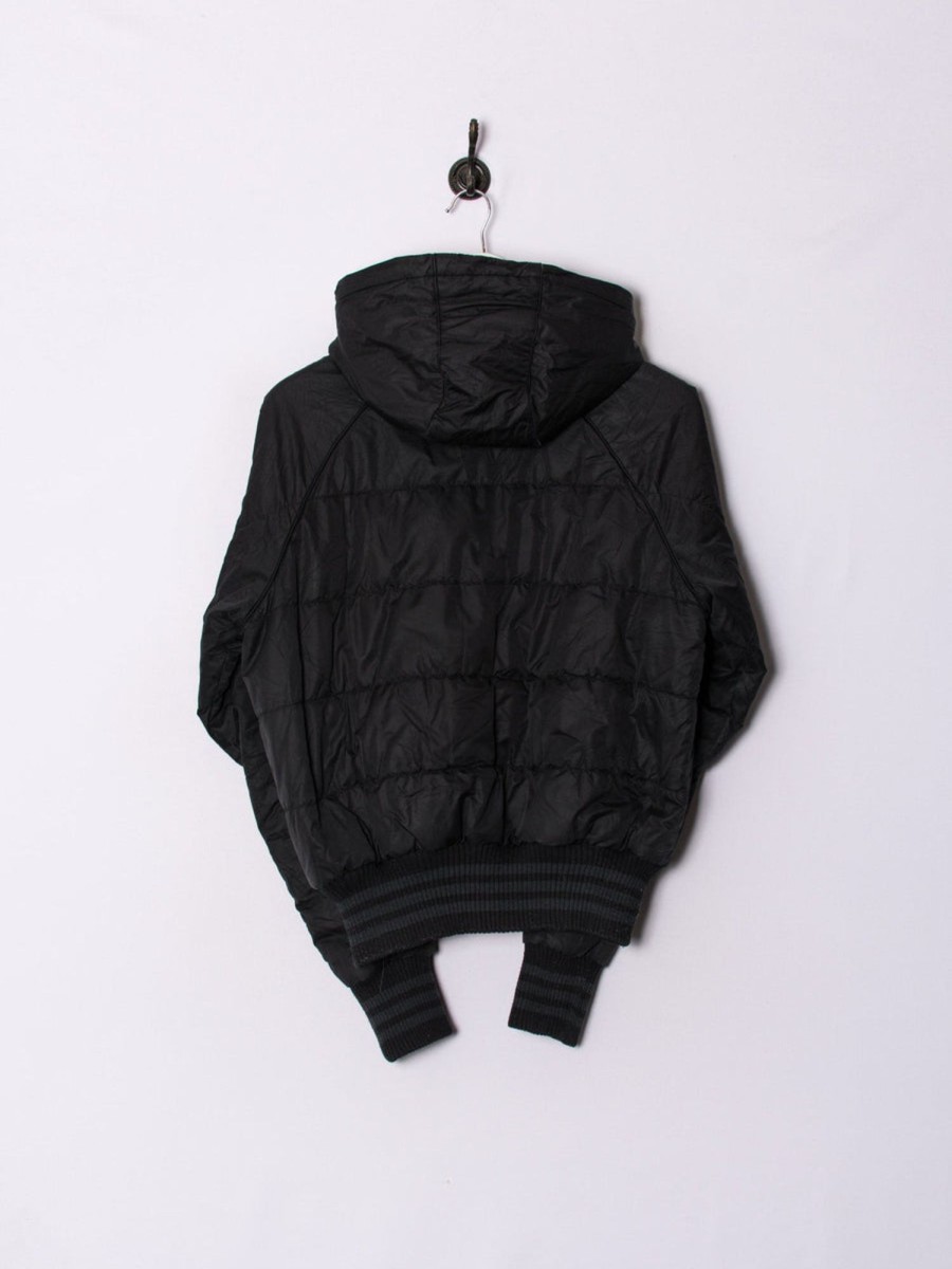 Impalavintage Adidas Black Puffer Jacket Clearance