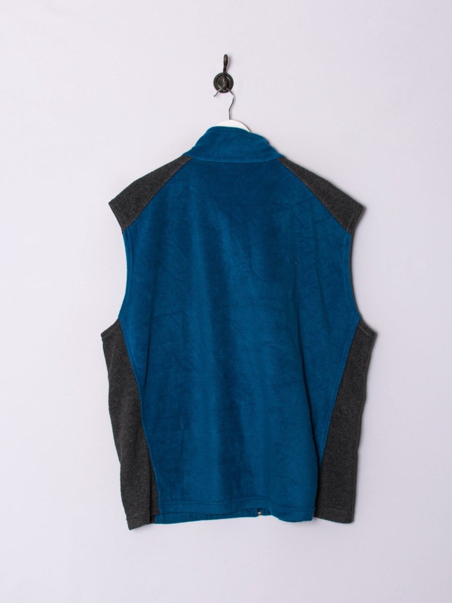 Impalavintage Columbia Blue Fleeced Vest Wholesale