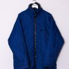 Impalavintage Nike Reversible Navy Blue Long Jacket Clearance