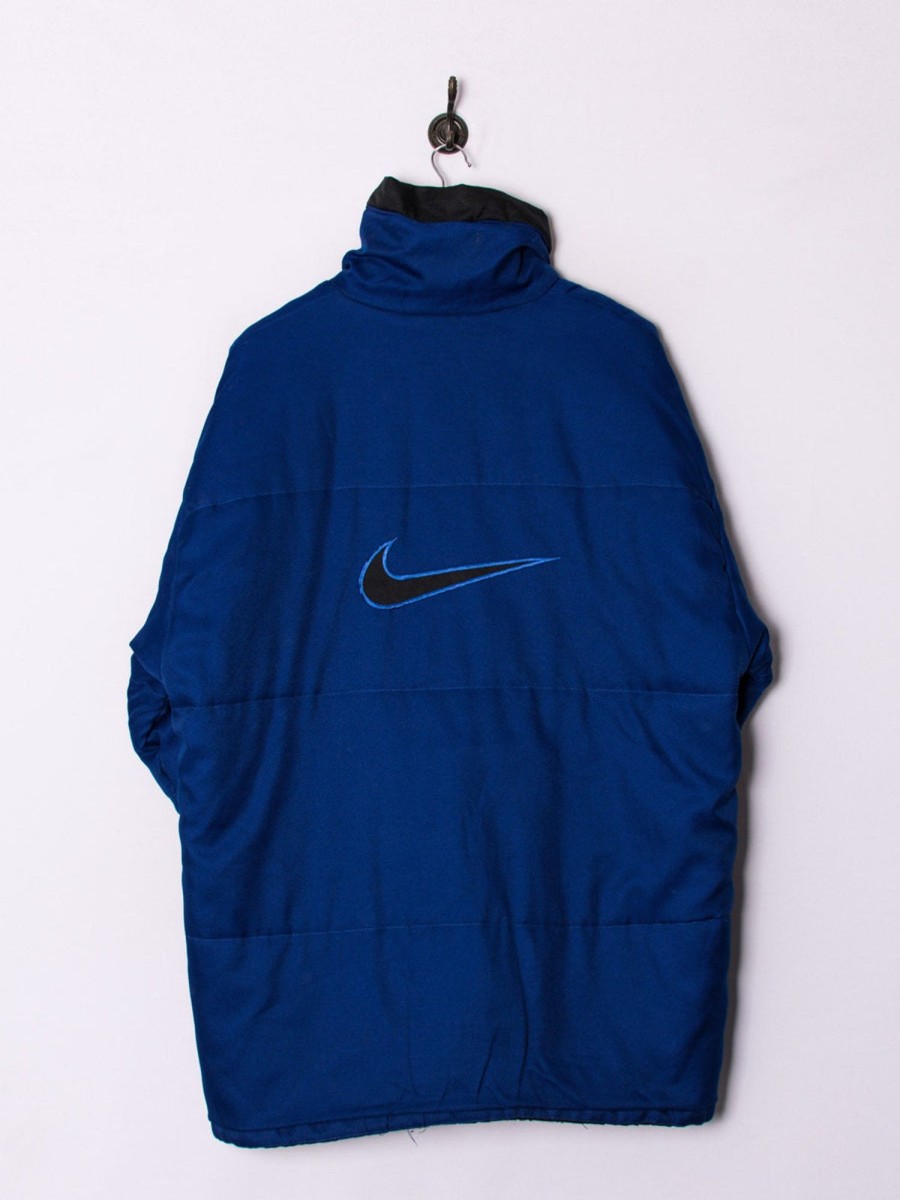 Impalavintage Nike Reversible Navy Blue Long Jacket Clearance