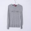 Impalavintage Tommy Hilfiger Grey Light Sweater Wholesale