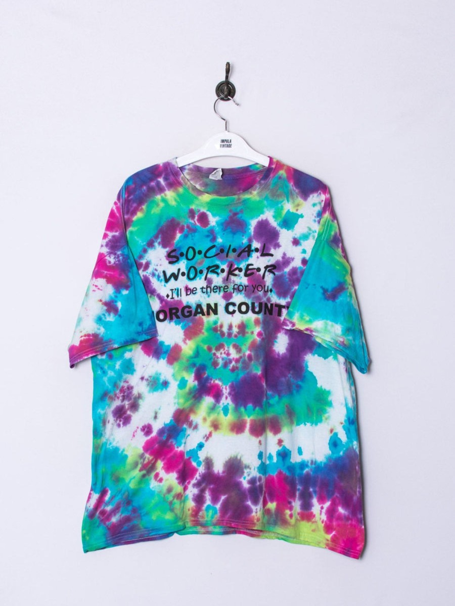 Impalavintage Social Worker Tie Dye Tee New