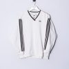 Impalavintage Adidas White V-Neck Sweatshirt Best