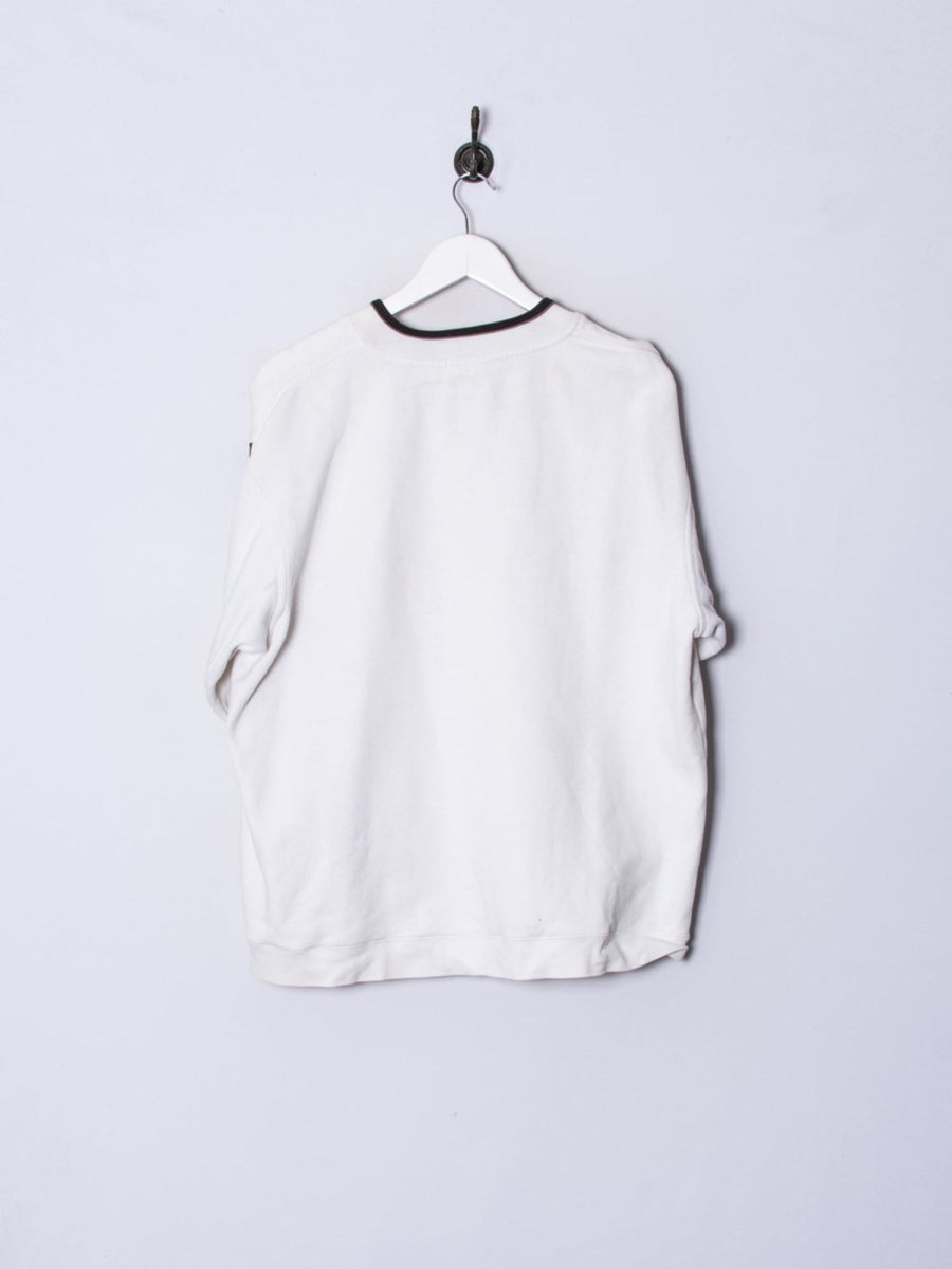 Impalavintage Adidas White V-Neck Sweatshirt Best