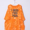 Impalavintage Nike Orange Tie Dye Cotton Tee Online