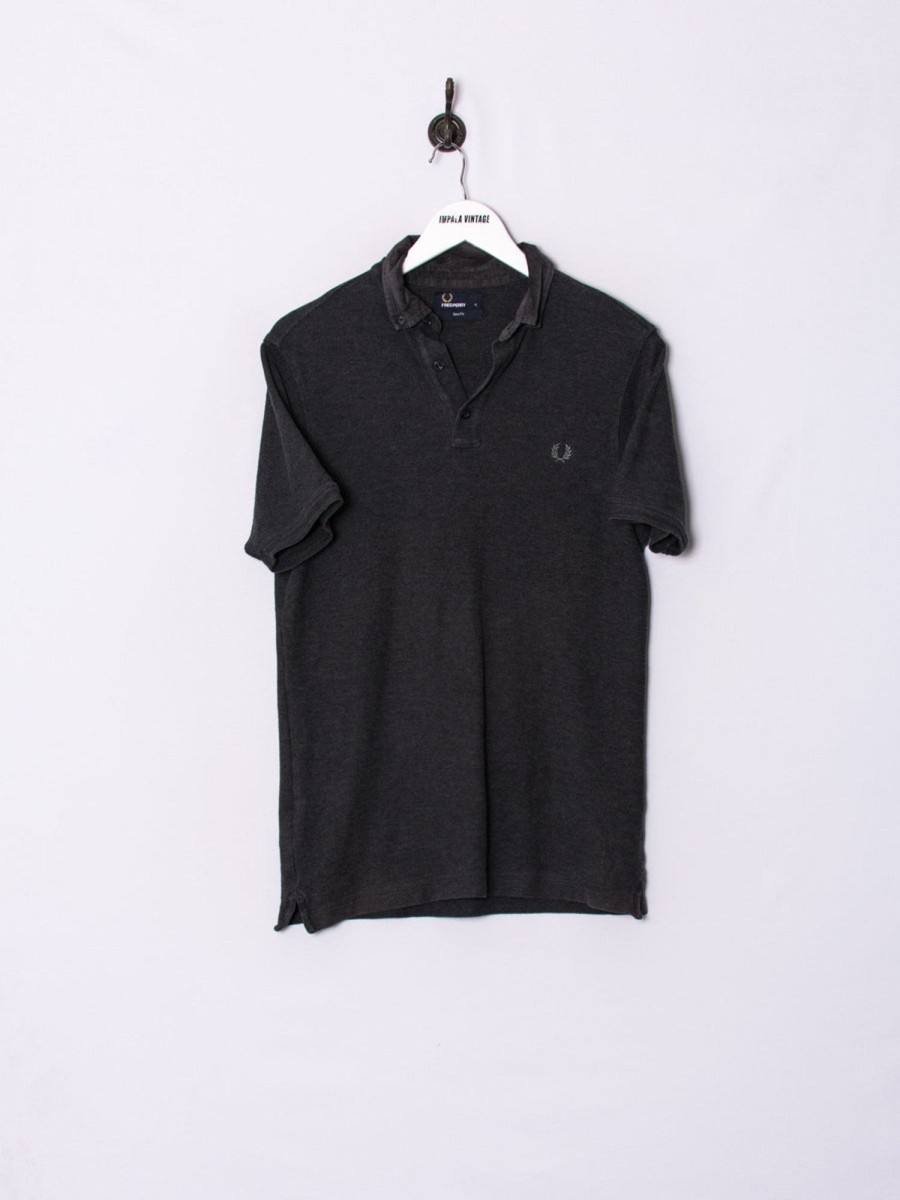 Impalavintage Fred Perry Dark Grey Poloshirt Online