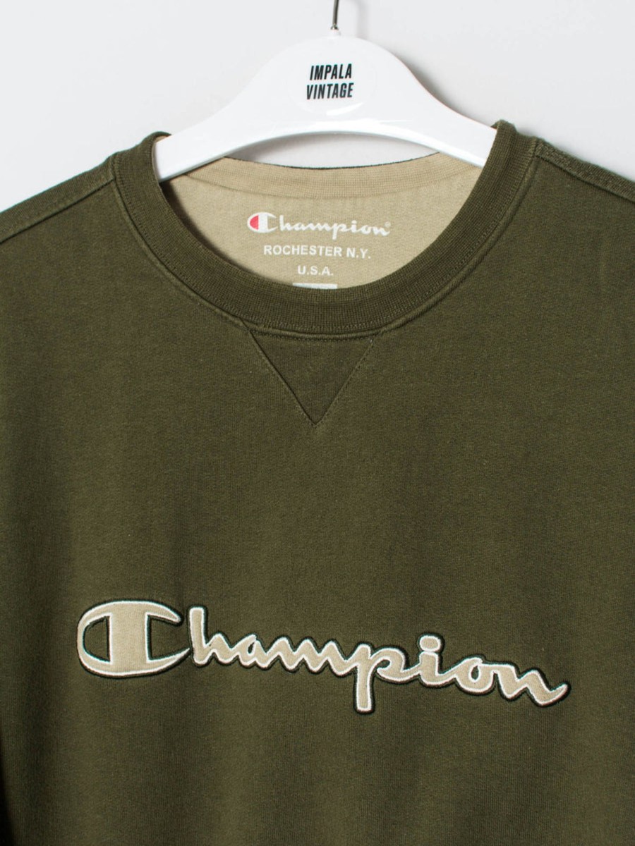 Impalavintage Champion Green I Sweatshirt Hot