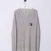 Impalavintage Tommy Hilfiger Grey I Sweater Clearance