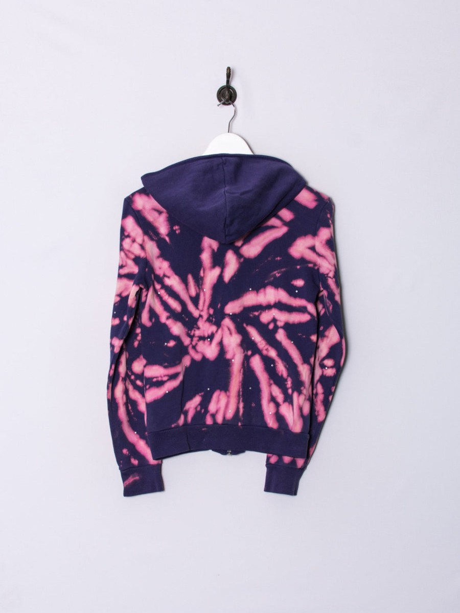 Impalavintage Adidas Originals Tie Dye Zipper Hoodie Hot