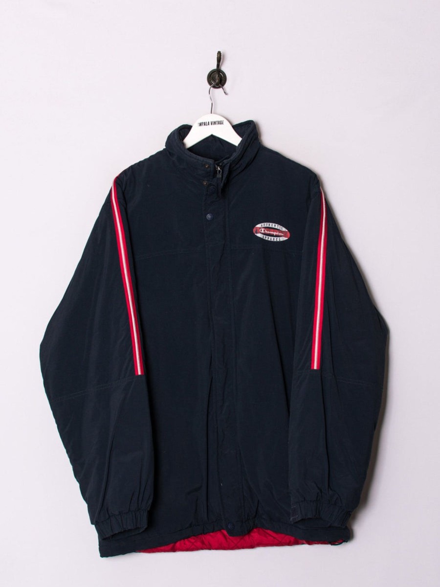 Impalavintage Champion Navy Blue Long Jacket Clearance