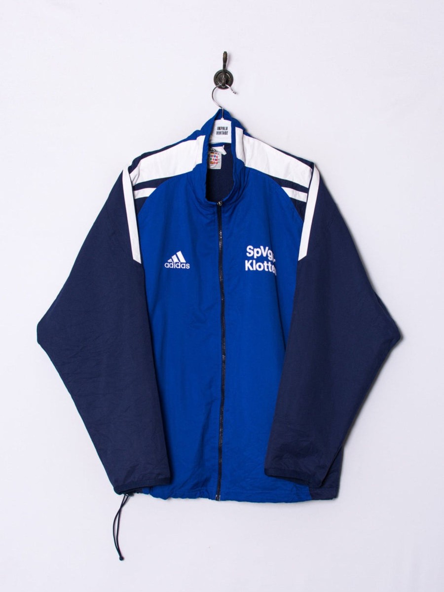 Impalavintage Adidas Blue Ii Track Jacket New