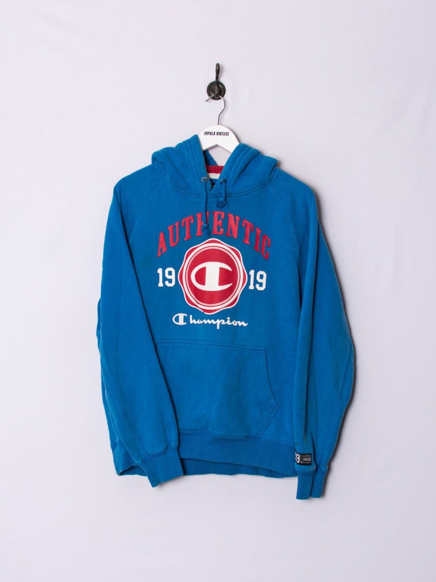 Impalavintage Champion Blue Hoodie New