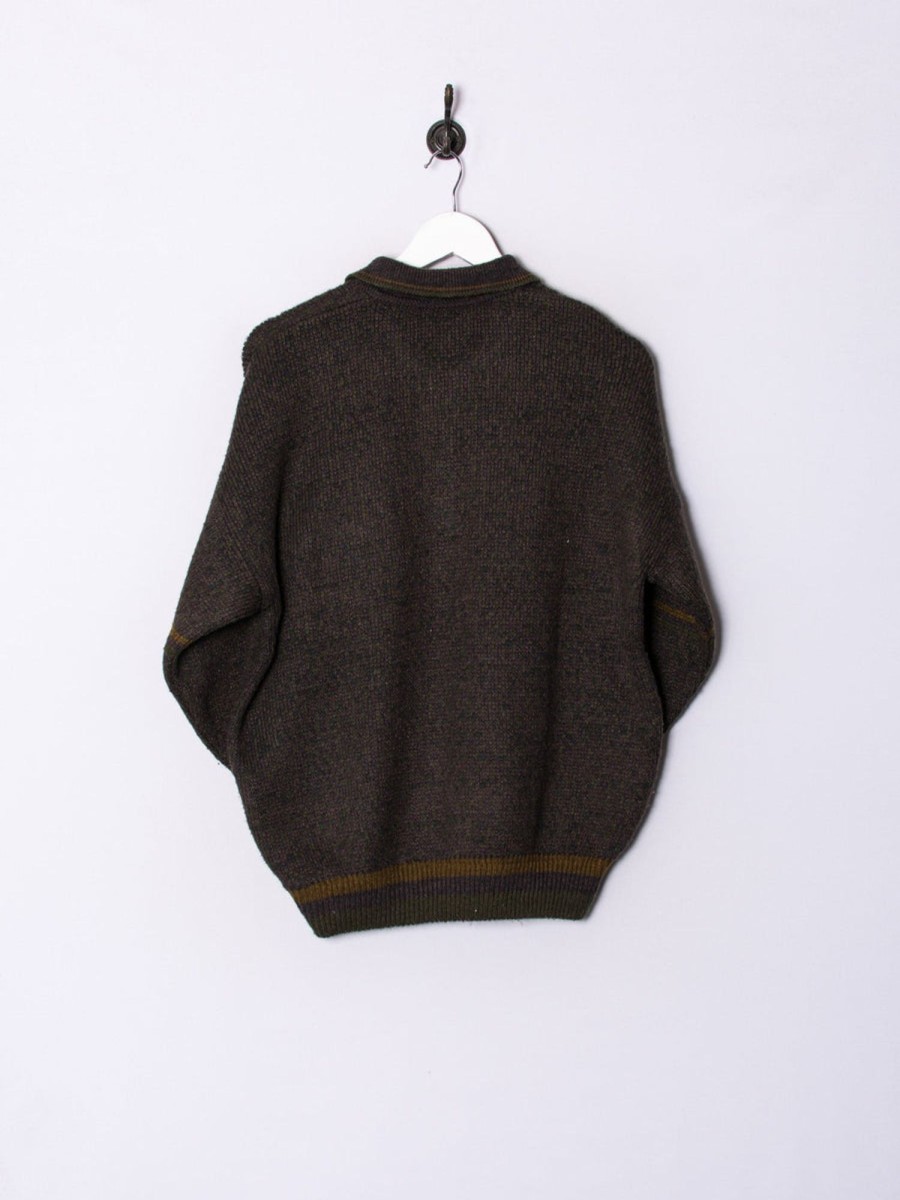 Impalavintage Brown Buttoned Sweater Clearance