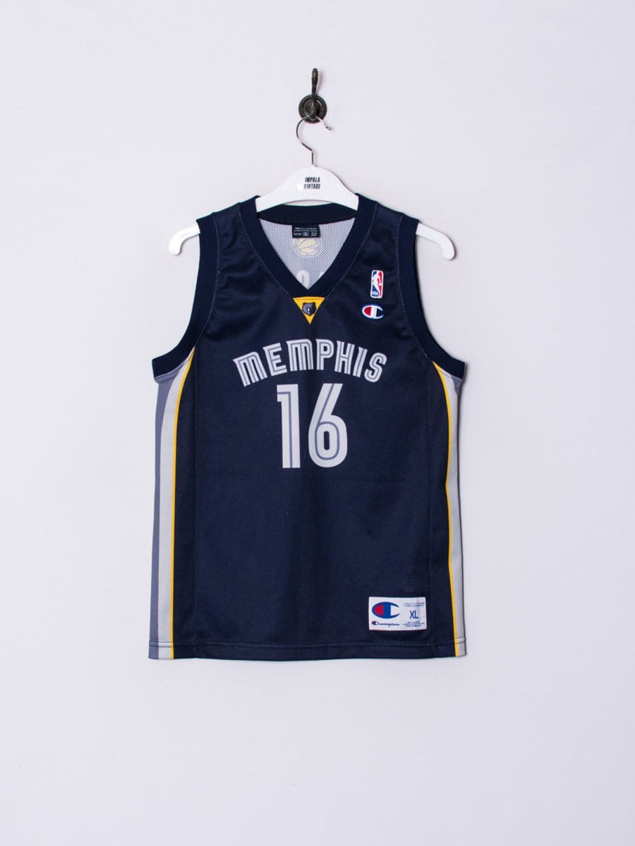 Impalavintage Memphis Grizzlies Champion Nba "Gasol" 2006/2017 Away Jersey Hot