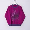 Impalavintage Purple Flower Sweatshirt Clearance