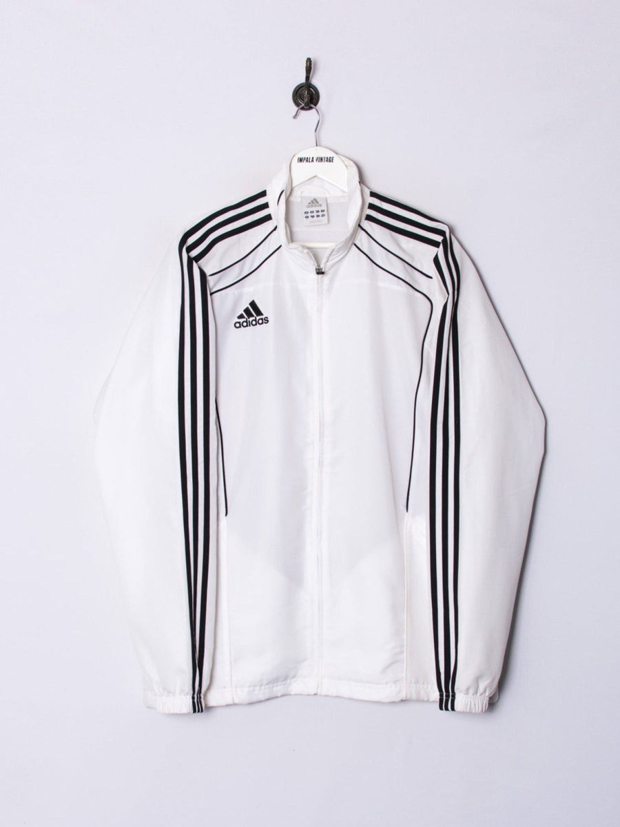 Impalavintage Adidas White Track Jacket New