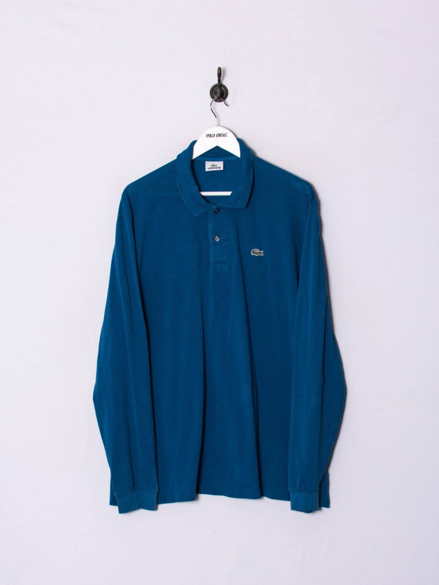 Impalavintage Lacoste Navy Blue Long Sleeves Poloshirt New