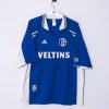 Impalavintage Schalke 04 Adidas Official Football 1998/2000 Home Jersey Clearance