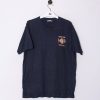 Impalavintage Wirol Fish Navy Blue Cotton Tee Wholesale