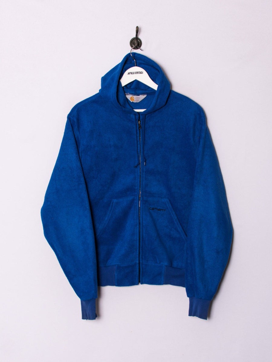 Impalavintage Carhartt Navy Zipper Fleece Hot