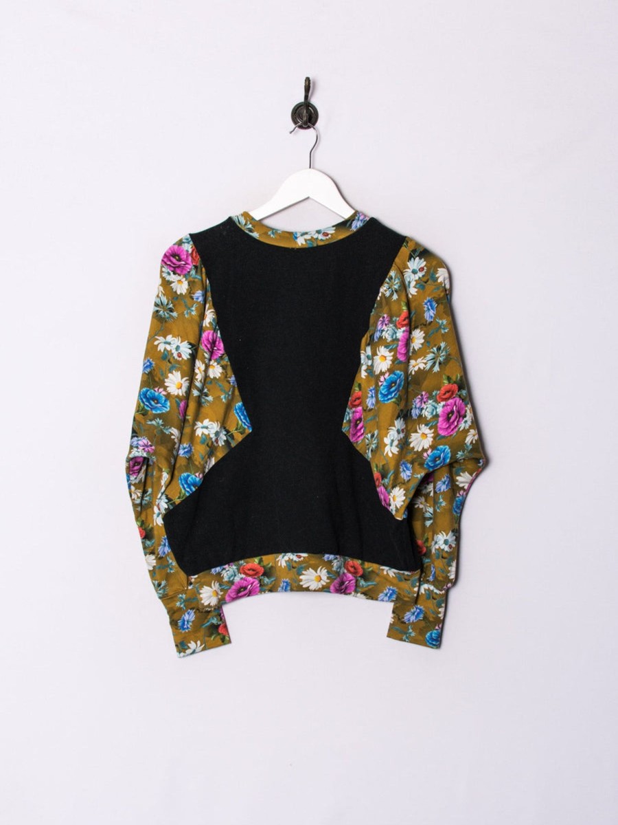 Impalavintage Flower Retro Sweatshirt Hot