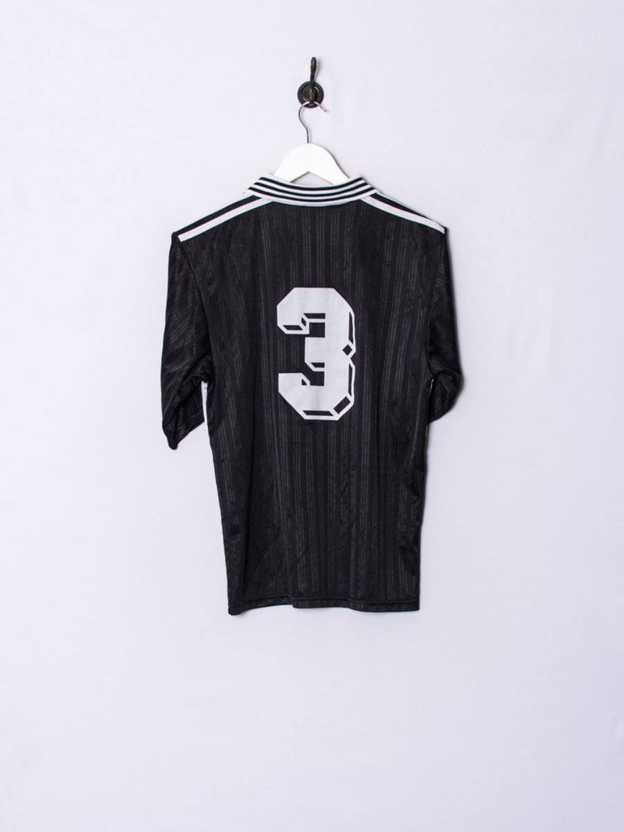 Impalavintage Adidas Black & White Retro "3" Jersey Hot