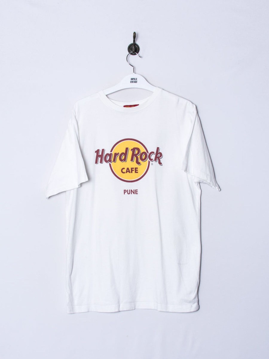 Impalavintage Hard Rock Cafe Pune White Cotton Tee New