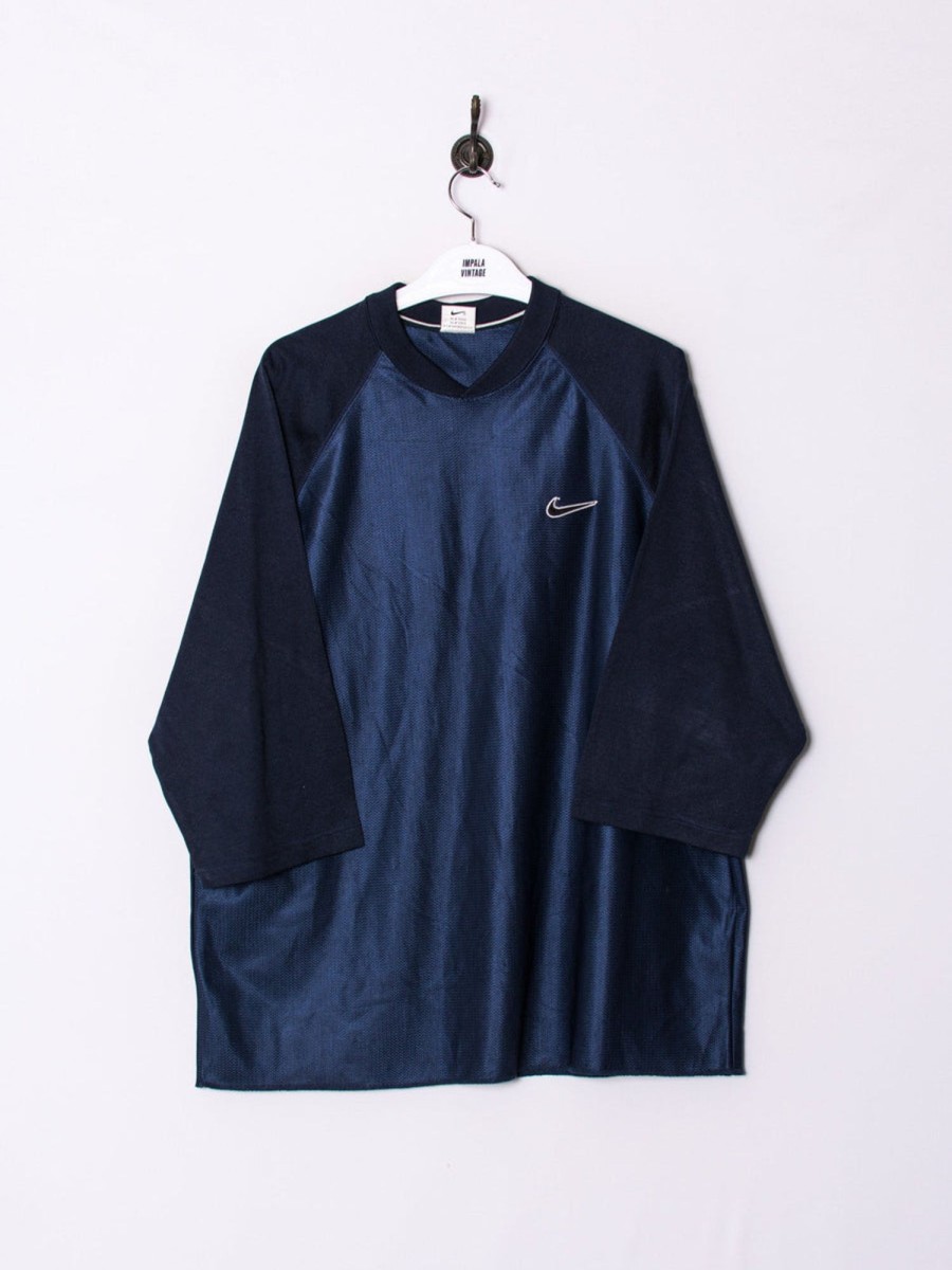 Impalavintage Nike Navy Blue Tee Hot