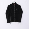 Impalavintage The North Face Black Zipper Fleece Hot