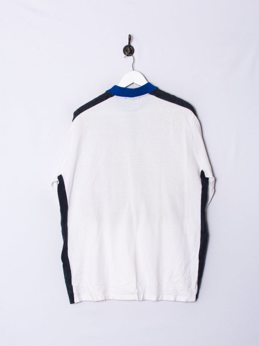 Impalavintage Polo Ralph Lauren White Long Sleeves Poloshirt Clearance