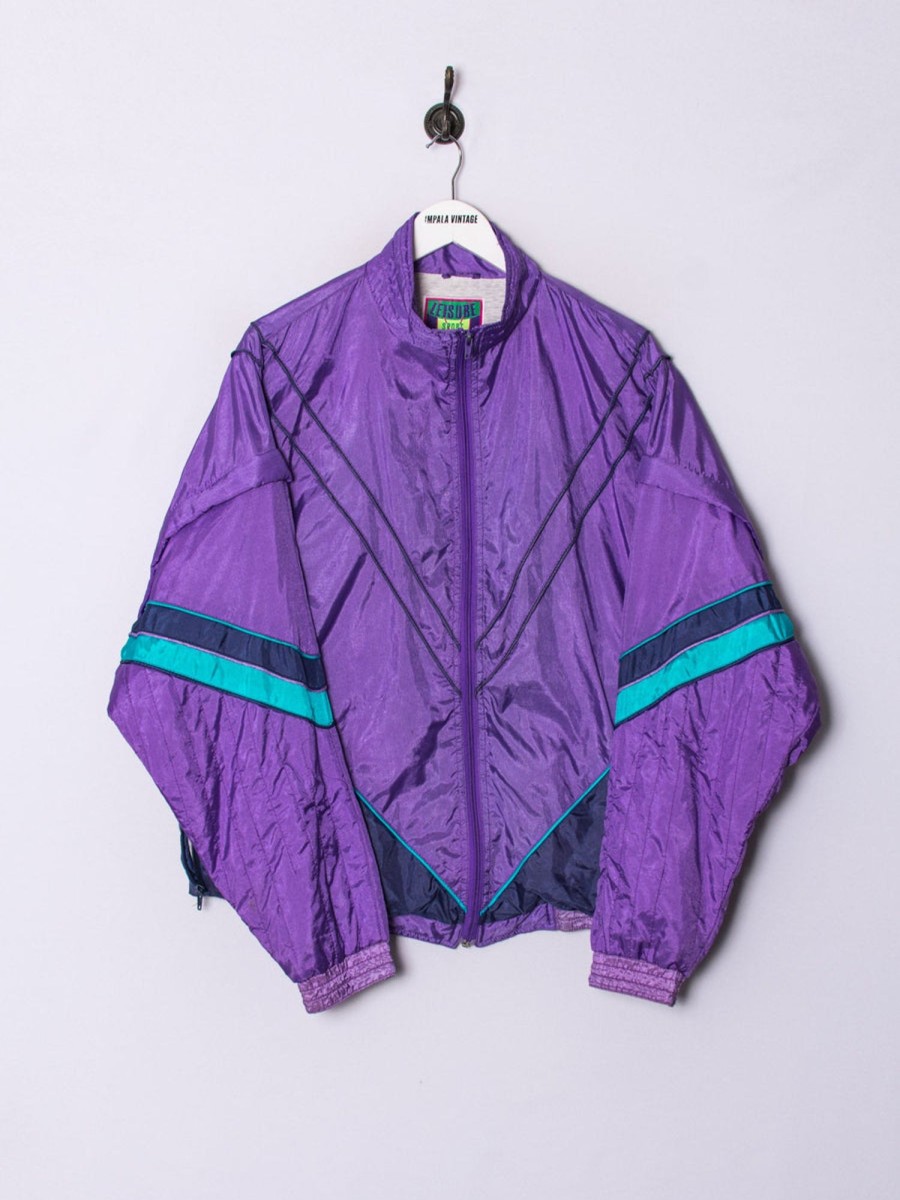 Impalavintage Leisure Purple Shell Jacket Hot