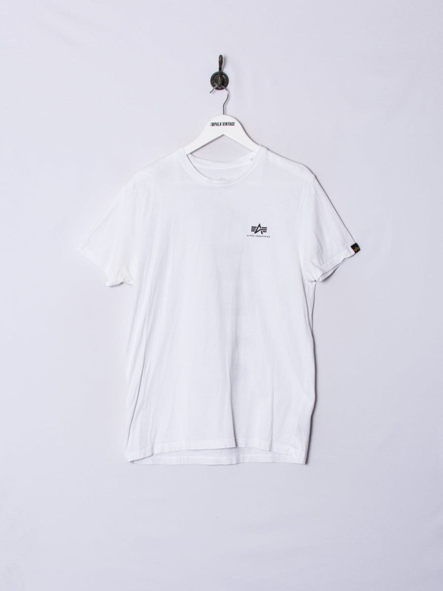 Impalavintage Alpha Industries White Tee Hot