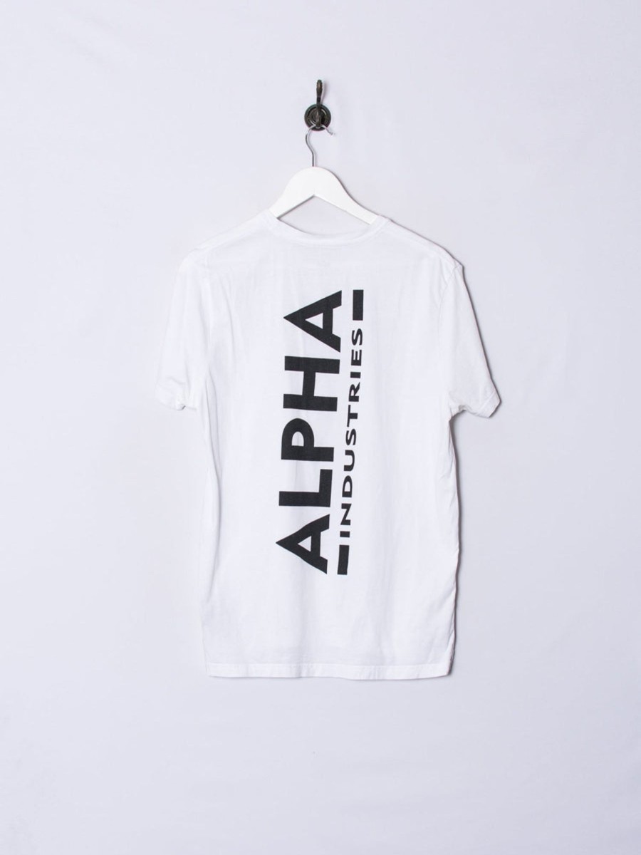 Impalavintage Alpha Industries White Tee Hot