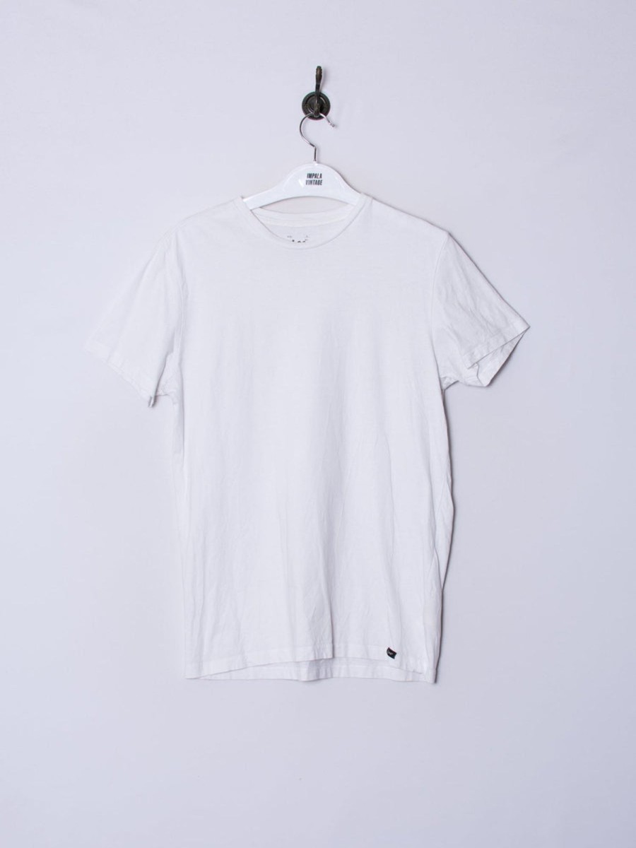 Impalavintage Lee White Cotton Tee Clearance